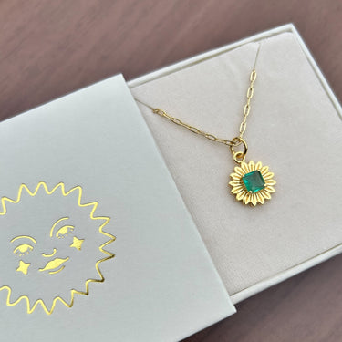 Zambian Emerald Bloom Pendant