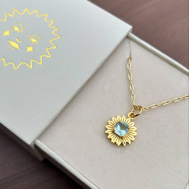 Aquamarine Bloom Pendant